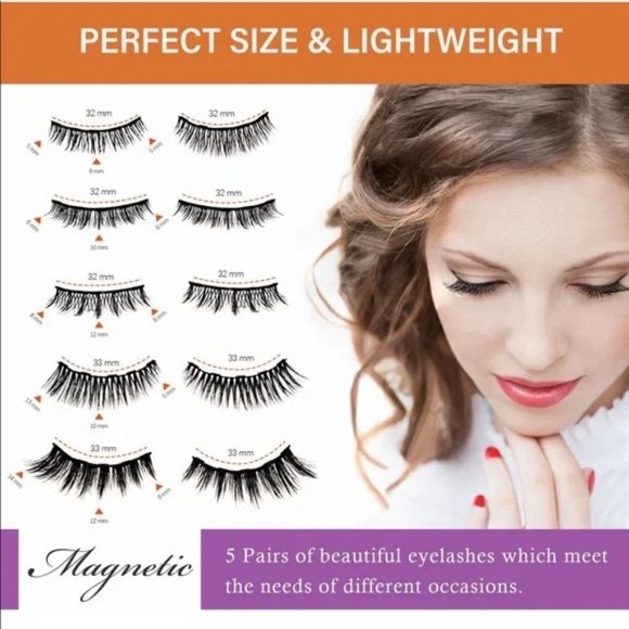 3D Magnetic Eyelash Kit with Lashes- No Glue Needed - Picture 2 of 6